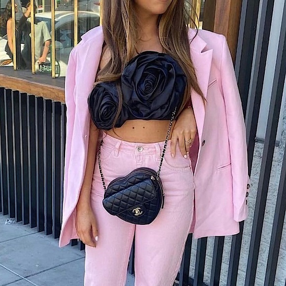 🖤 ZARA BNWT FLORAL APPLIQUÉ TOP • SIZE SMALL 🖤 - Picture 6 of 16